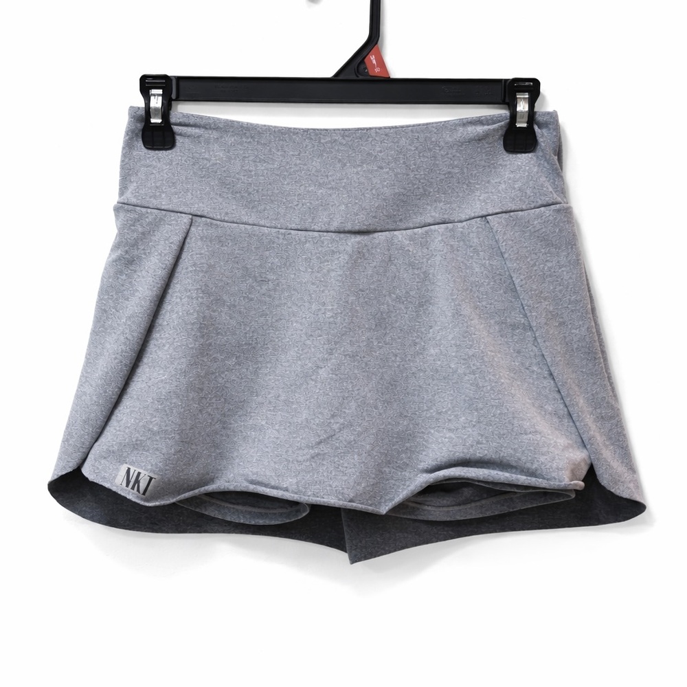 NKI Fitwear Brazilian Gray Athletic Skort w/ Built-In Shorts